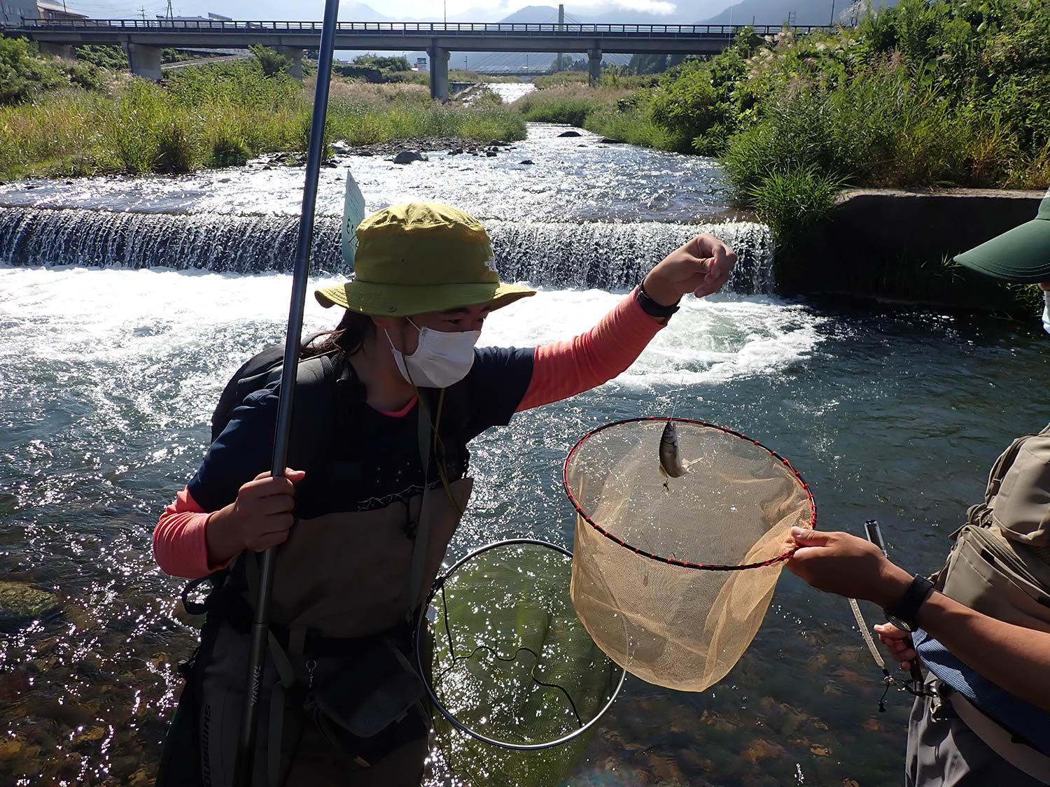 アユ毛バリ釣り体験教室